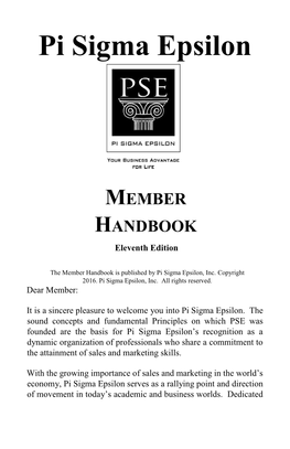 Member Handbook 10Th Ed.Qxd