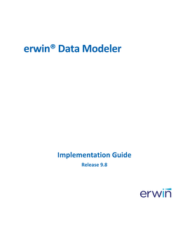 Erwin Data Modeler Implementation Guide