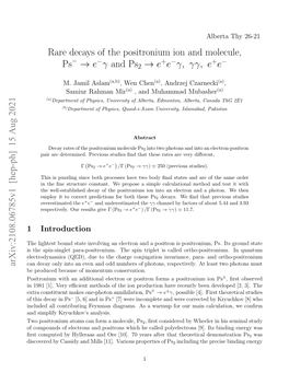 Rare Decays of the Positronium Ion and Molecule, Ps