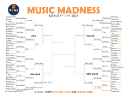 MUSIC MADNESS Th Th Courtney Barnett MARCH 5 – 9 , 2018 Chuck Berry Courtney Barnett Chuck Berry Kurt Vile Elvis Presley St