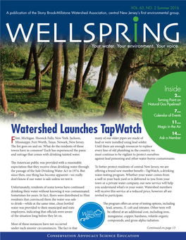 Watershed Launches Tapwatch 14
