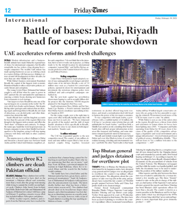 Battle of Bases: Dubai, Riyadh Head for Corporate Showdown UAE Accelerates Reforms Amid Fresh Challenges