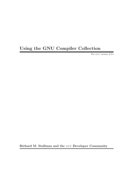 Using the GNU Compiler Collection