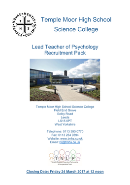 Temple Moor High School Science College