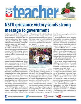 NSTU Grievance Victory Sends Strong Message to Government