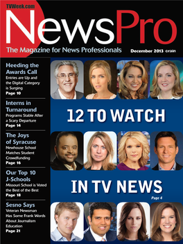 12 to Watch in Tv News