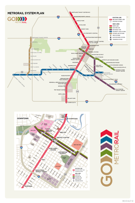 Metrorail System Plan Northline Transit Center/Hcc Melbourne/North Lindale 610 Existing Line Red (Main Street) Line Lindale Park Existing Stations