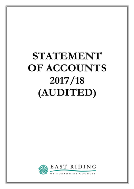 Statement of Accounts 2017/18 (Audited) Contents