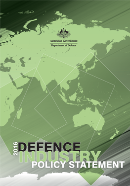 2016 Australia Defence Industry Policy Statement