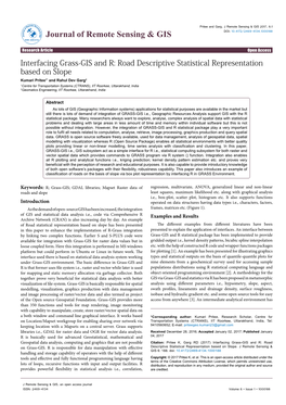 Interfacing Grass-GIS and R