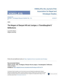 The Magars of Banyan Hill and Junigau: a 