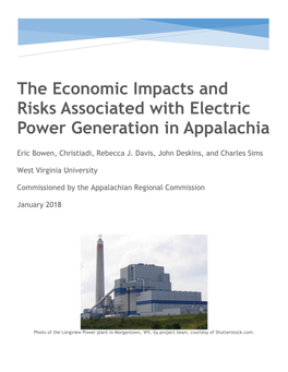 The Economic Impacts and Risks Associated with Electric Power Generation in Appalachia