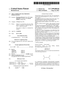 (12) United States Patent (10) Patent No.: US 7.999,008 B2 Bernard Et Al