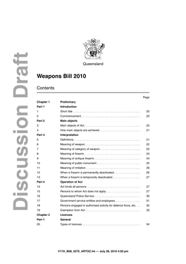 Weapons Bill 2010