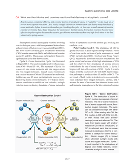 What Are the Chlorine and Bromine Reactions That Destroy Stratospheric Ozone?