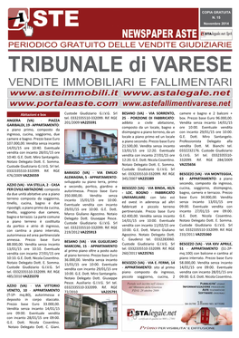 TRIBUNALE Di VARESE VENDITE IMMOBILIARI E FALLIMENTARI