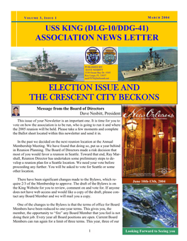 Association News Letter Election Issue and The