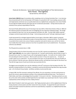 Thanks for the Memories: Former FDA Presidents Recall Highlights of Their Administrations Part Three: the Eighties by Gail Zwirner, FDA Historian