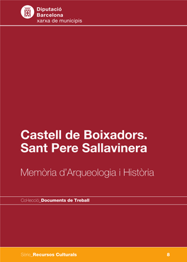 Castell De Boixadors. Sant Pere Sallavinera