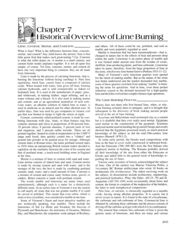 Chapter 7 Historical Overview of Lime Burning