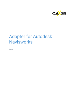 Adapter for Autodesk Navisworks