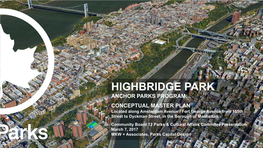 Master Plan for Highbridge Park