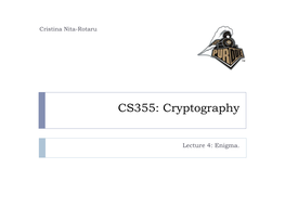 Cryptography