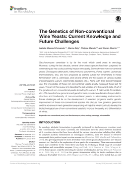 The Genetics of Non-Conventional Wine Yeasts: Current Knowledge and Future Challenges