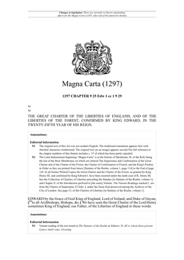 Magna Carta (1297)