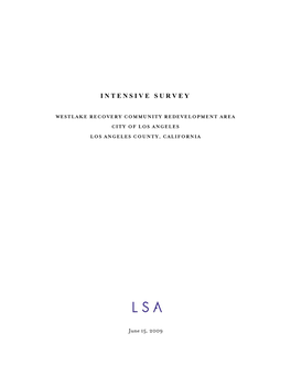 Intensive Survey