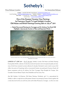 One of the Greatest Venetian View Paintings One of the Greatest Venetian View Paintings by Francesco Guardi by Francesco Guardi