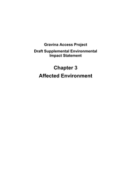 Chapter 3 Affected Environment