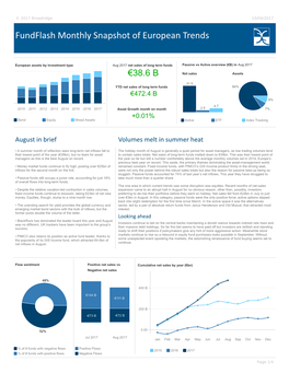 Fundflash Monthly Snapshot of European Trends