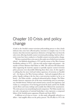 Chapter 10 Crisis and Policy Change