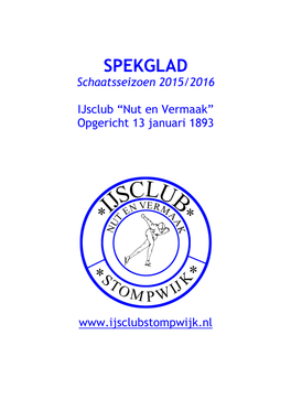 Spekglad 2016