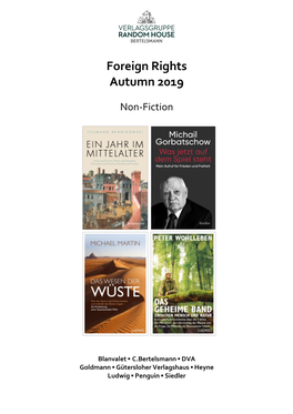 Foreign Rights Autumn 2019