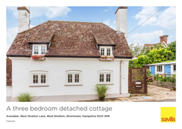 A Three Bedroom Detached Cottage