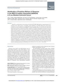 In K-Ras–Mutated Colorectal Cancer