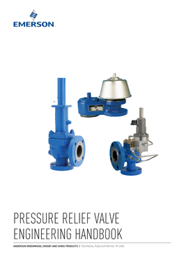 Catalog Composer Document: Pressure Relief Valve Engineering