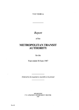 Metropolitan Transit Authority