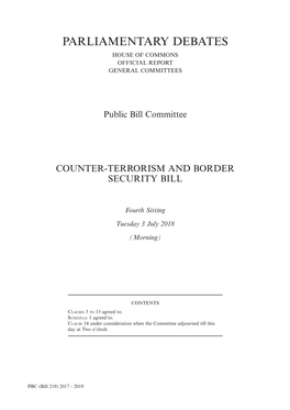 Counter-Terrorism and Border Security Bill