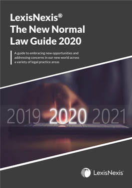 Lexisnexis® the New Normal Law Guide 2020