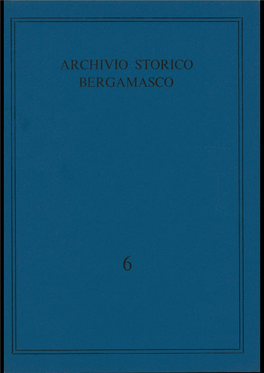 Archivio Storico Bergamasco