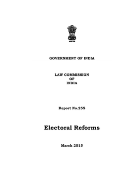 Electoral Reforms