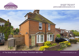 Foundationproperty.Co.Uk 41 the Street, Boughton-Under-Blean, Faversham ME13