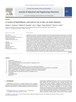 Review of Hydrofluoric Acid