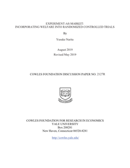 Incorporating Welfare Into Randomized Controlled Trials