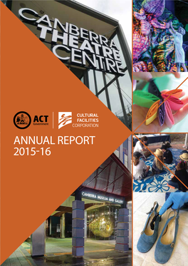 Cultural Facilities Corporation Annual Report 2015-2016