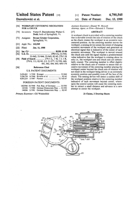 United States Patent (19) 11) Patent Number: 4,790,545 Dzewaltowski Et Al