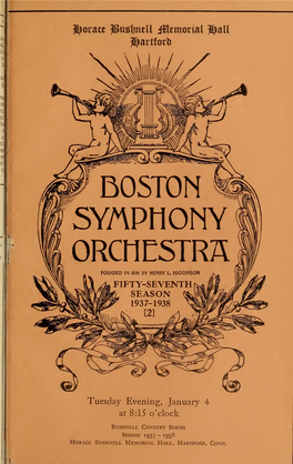 Boston Symphony Orchestra Concert Programs, Season 57,1937